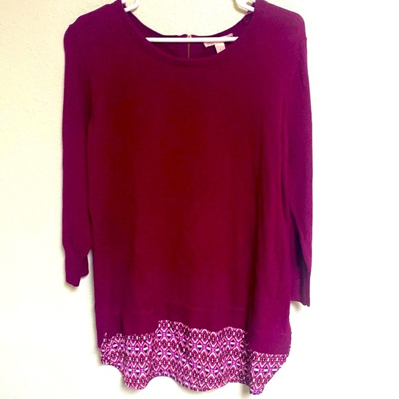 Dress Barn Tops - Dress Barn Purple Mauve Casual Blouse size L